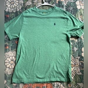 Polo Ralph Lauren Youth XL Green Short Sleeve Tee Navy Pony Logo
